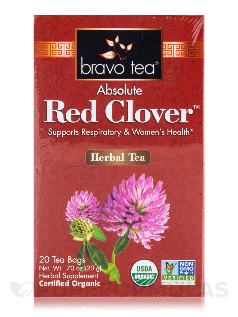Bravo Teas & Herbs Red Clover Herbal Tea, 20 Count Tea Bags - Cozy Farm