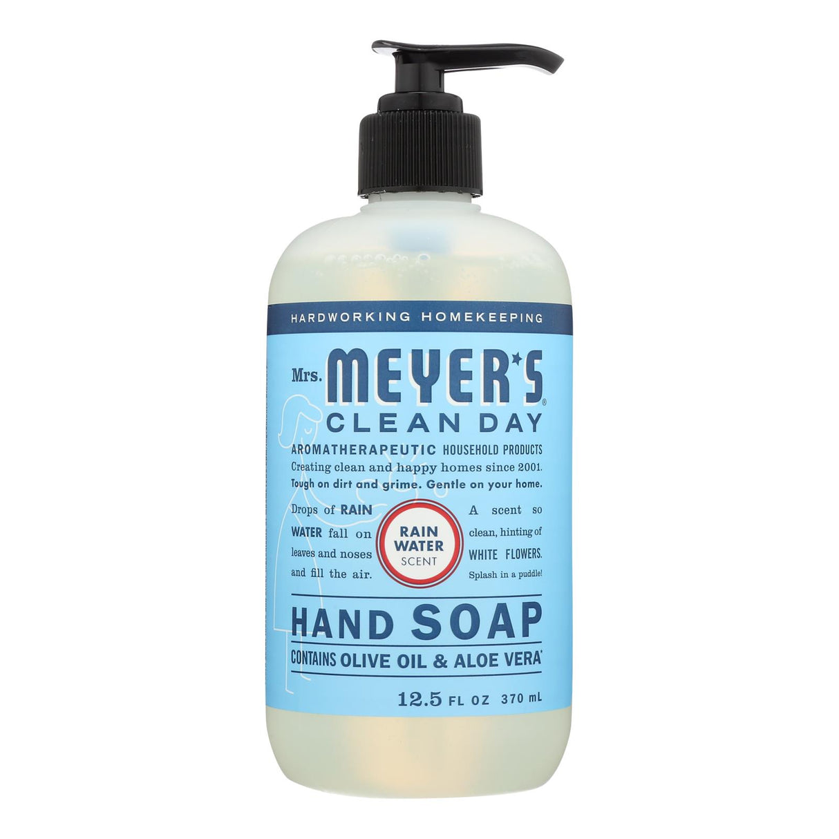 Mrs. Meyer's Clean Day Liquid Hand Soap - Rainwater, (6 Pack) 12.5 Fl Oz - Cozy Farm