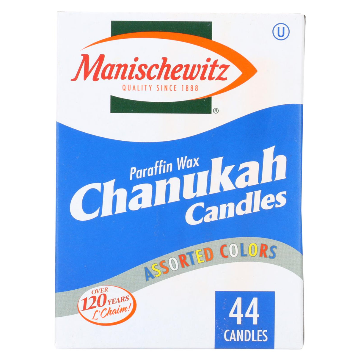 Manischewitz Chanukah Candles - 44 Count Pack of 10 - Cozy Farm