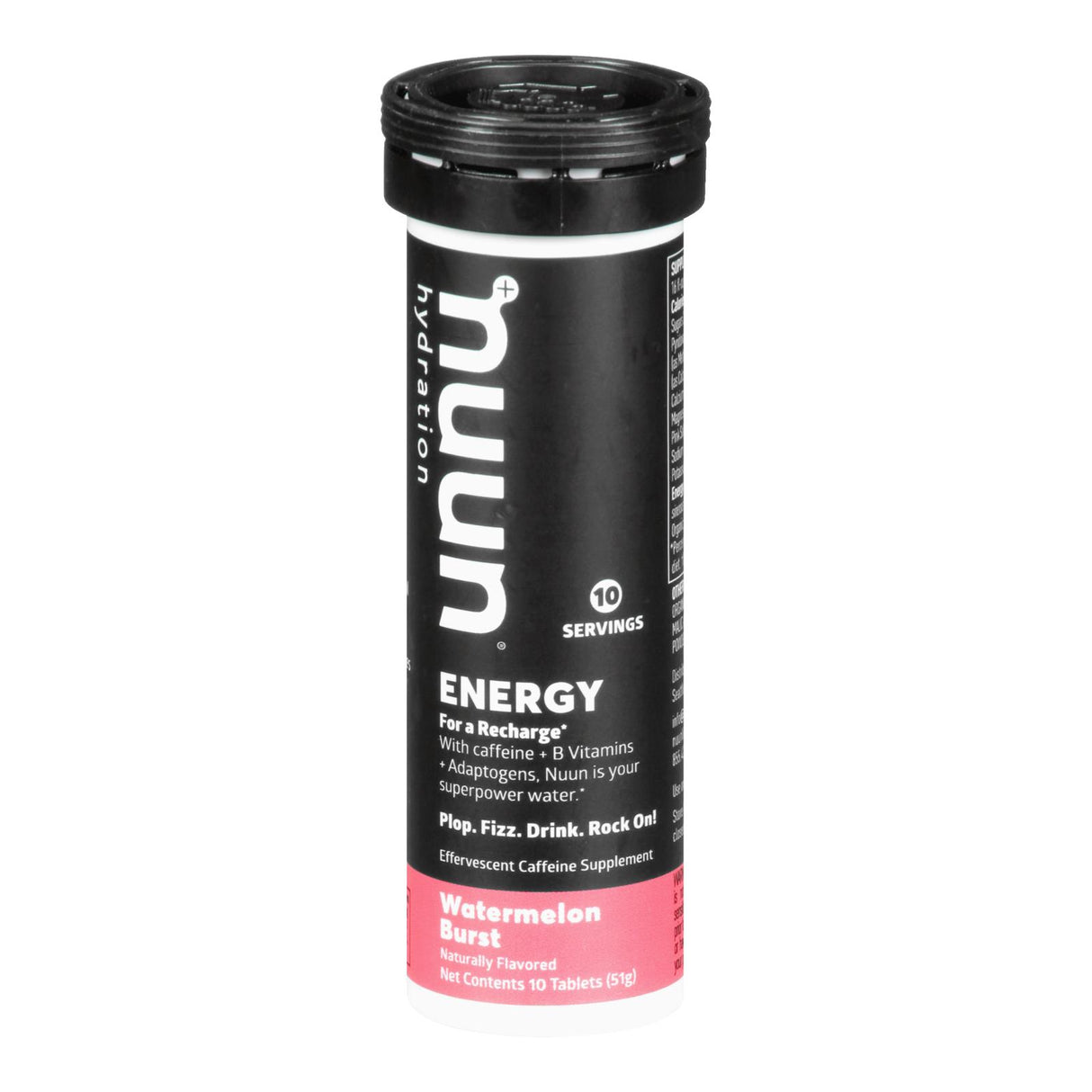Nuun Hydration Energy Watermelon Burst 10 Ct Tablets, Pack of 8 - Cozy Farm