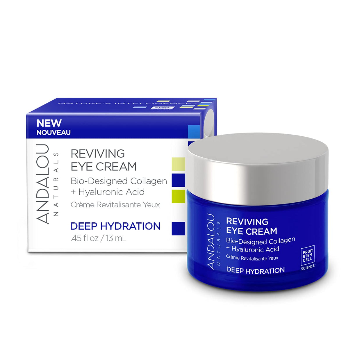 Andalou Naturals Eye Cream: Hydrating, Reviving Deep Hydration, 0.45 Fl Oz - Cozy Farm