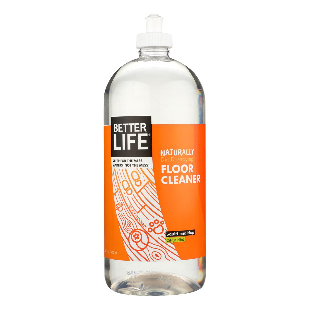 BetterLife Citrus Mint Floor Cleaner, 6-32 Fl Oz Bottles - Cozy Farm