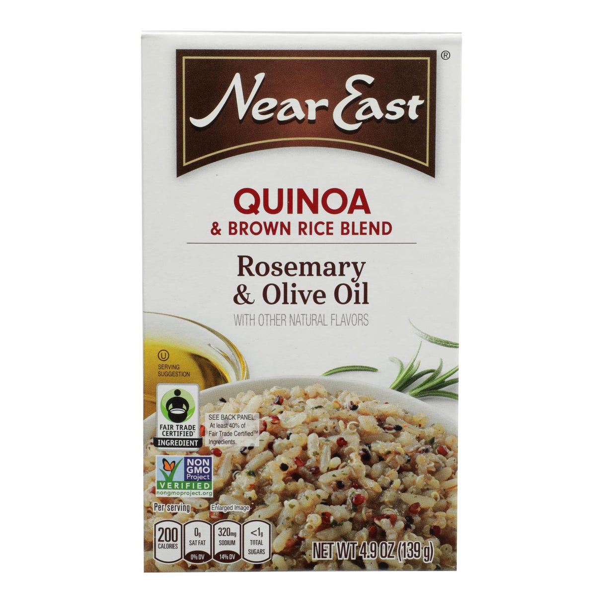 Near East Rosemary Olive Oil Seasoned Quinoa (Pack of 12 - 4.9 Oz) - Cozy Farm