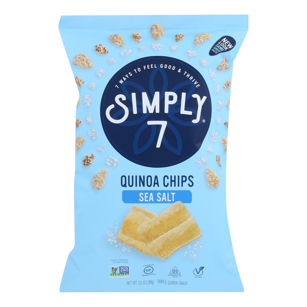 Simply 7 Quinoa Chips, Sea Salt (8 x 3.5 Oz Bags) - Cozy Farm