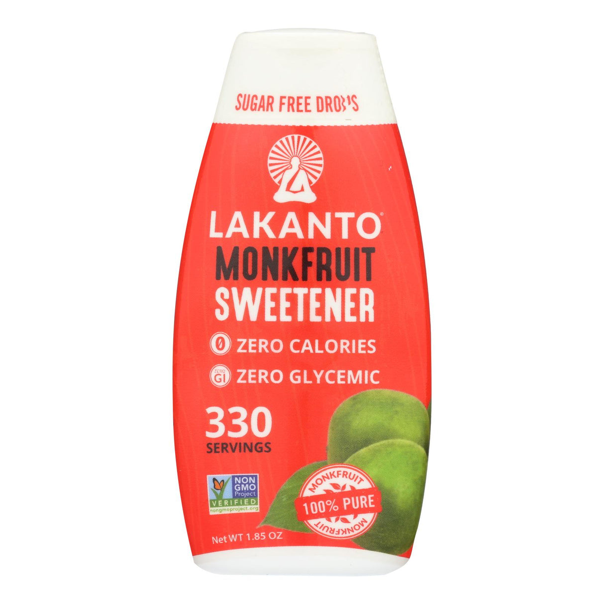 Lakanto Original Sugar-Free Monk Fruit Sweetener, 6 x 1.76 Fl Oz - Cozy Farm