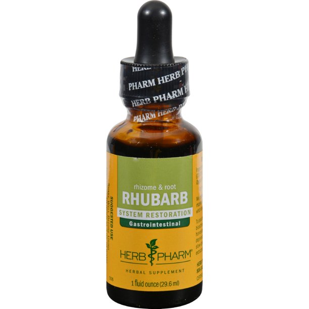 Herb Pharm Rhubarb Extract - 1 oz - Cozy Farm