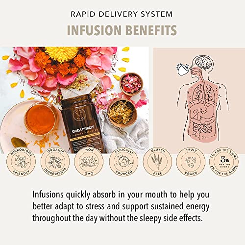 For The Biome - Stress Therapy 7 Flower - T-Flower Infusion (10 Bags) - Cozy Farm