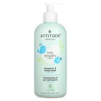Attitude Good Nite 2-in-1 Baby Wash 16 Oz - Cozy Farm