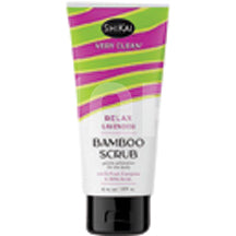 Shikai Bamboo Scrub Relaxing Lavender Essence - 6 Fl Oz - Cozy Farm