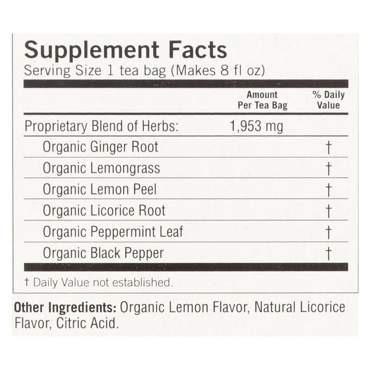 Yogi Tea Lemon Ginger Caffeine Free Herbal Tea, 16 Tea Bags/Pack (Pack of 6) - Cozy Farm