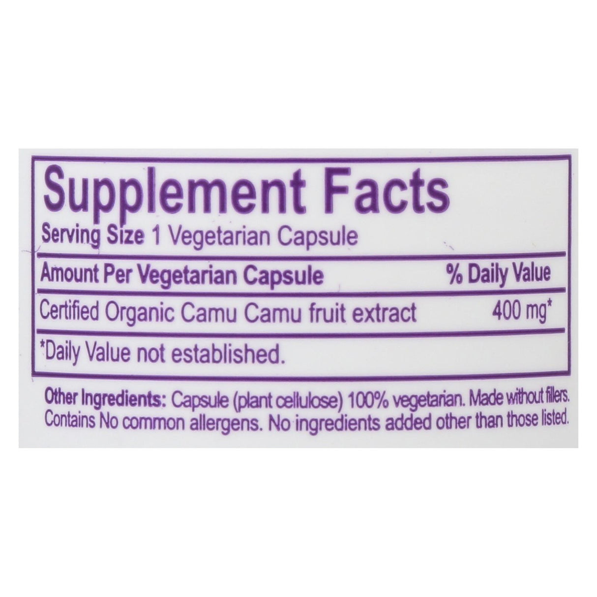 Paradise Herbs Camu Camu 60 Vegetable Capsules - Cozy Farm