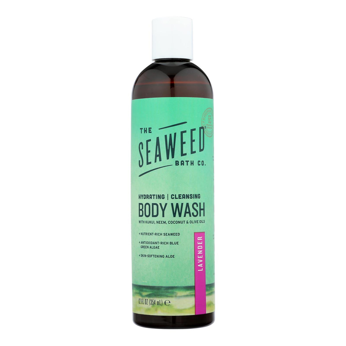 The Seaweed Bath Co. Lavender Body Wash, 12 Fl Oz, Calming and Hydrating - Cozy Farm