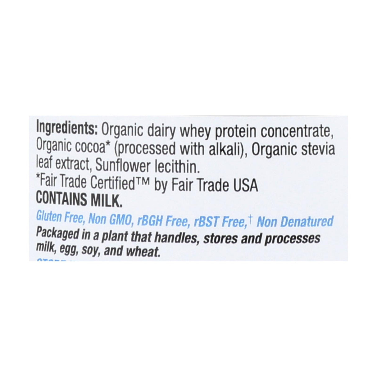 Teras Whey Organic Fair Trade Certified Dark Chocolate Cocoa Whey Protein Powder, 12 Oz. - Cozy Farm