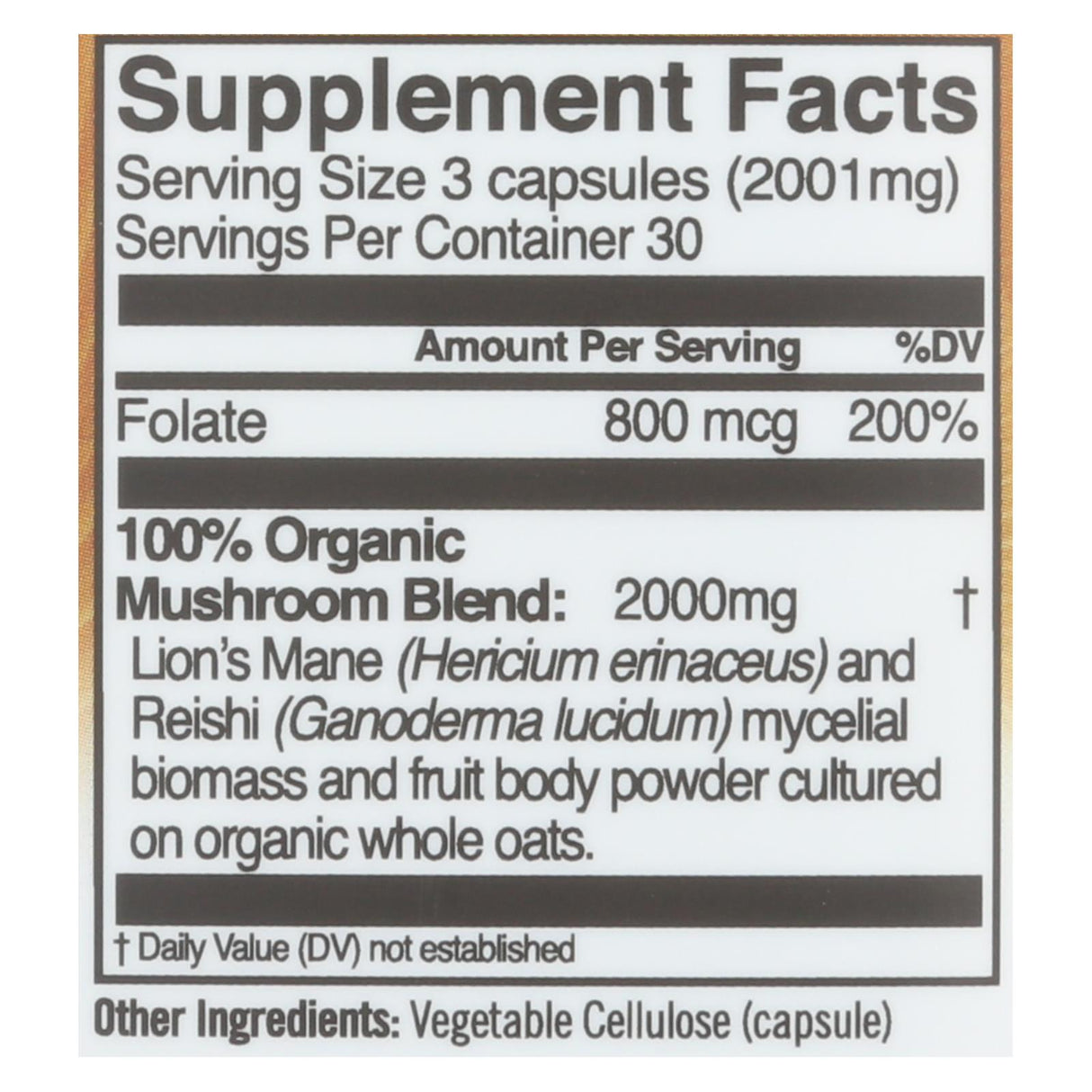 Om Mushroom Superfood Brain Fuel Mushroom Powder Capsules Superfood Supplement, 90 Count - Cozy Farm