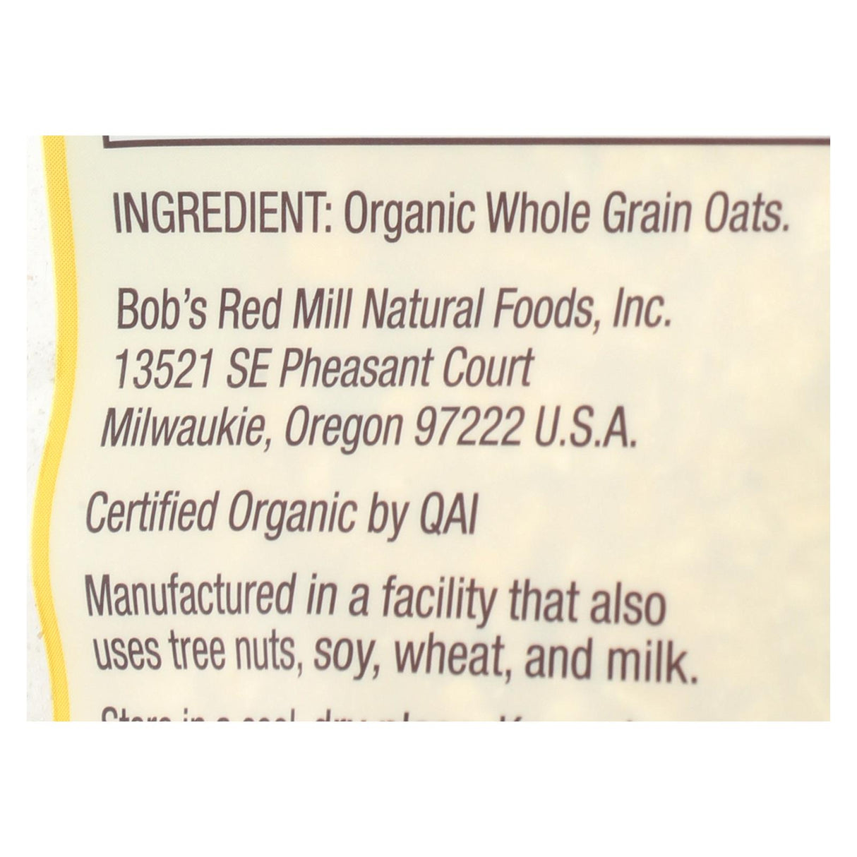 Bob's Red Mill Gluten Free Organic Quick Cooking Rolled Oats - Whole Grain (Pack of 4, 16 Oz) - Cozy Farm
