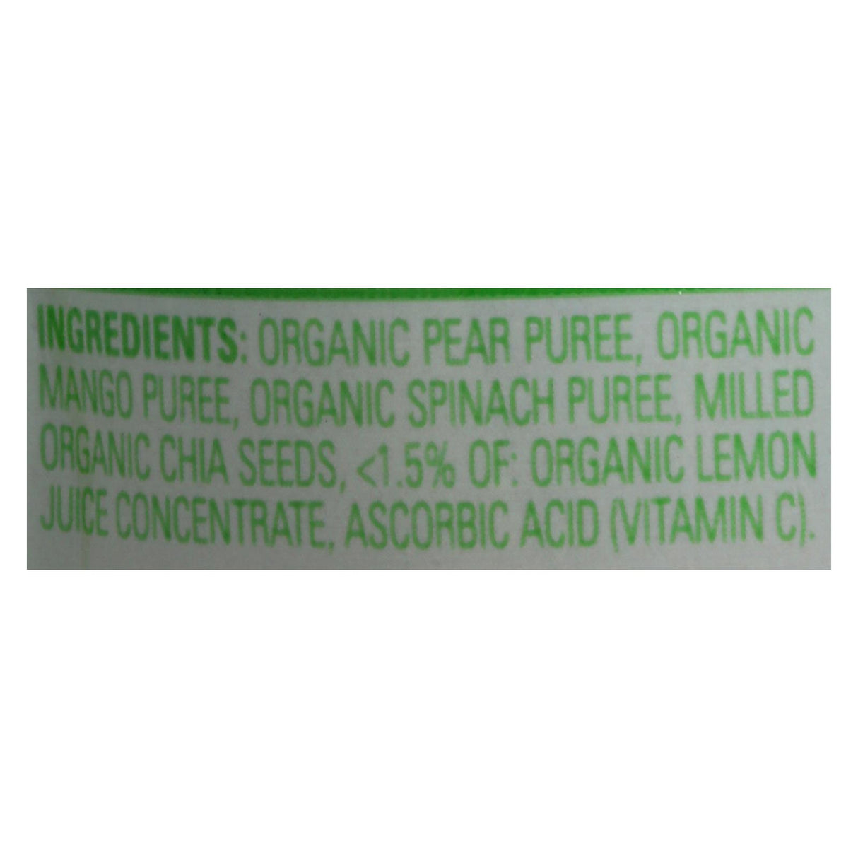 Organic Happy Baby Happytot Superfoods Spinach, Mango & Pear (Pack of 16 - 4.22 Oz) - Cozy Farm