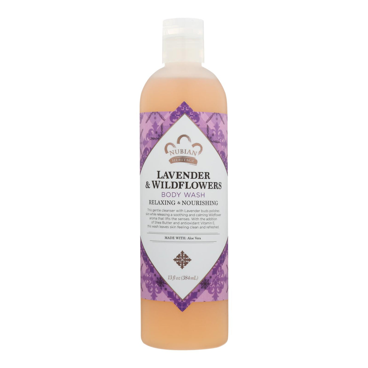 Nubian Heritage Lavender & Wildflowers Shea Butter Body Wash (13 Fl Oz) - Cozy Farm