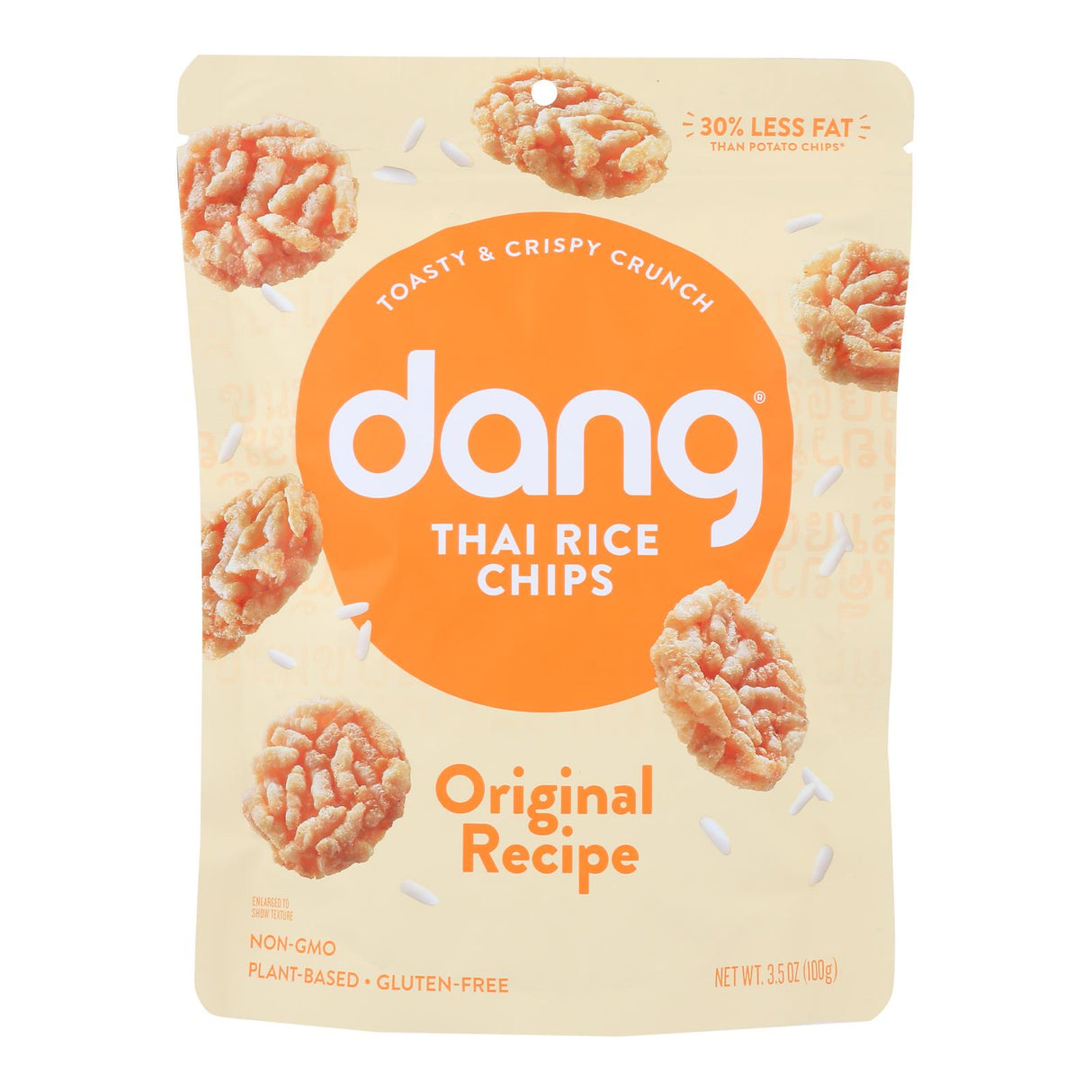 Dang Original Sticky Rice Chips (Pack of 12 - 3.50 Oz.) - Cozy Farm