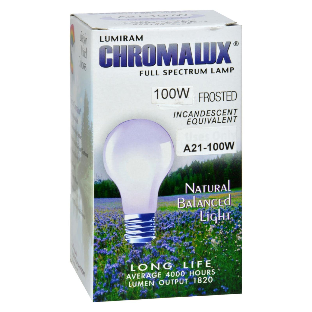 ChromaLux 100W Frosted Light Bulb - Cozy Farm