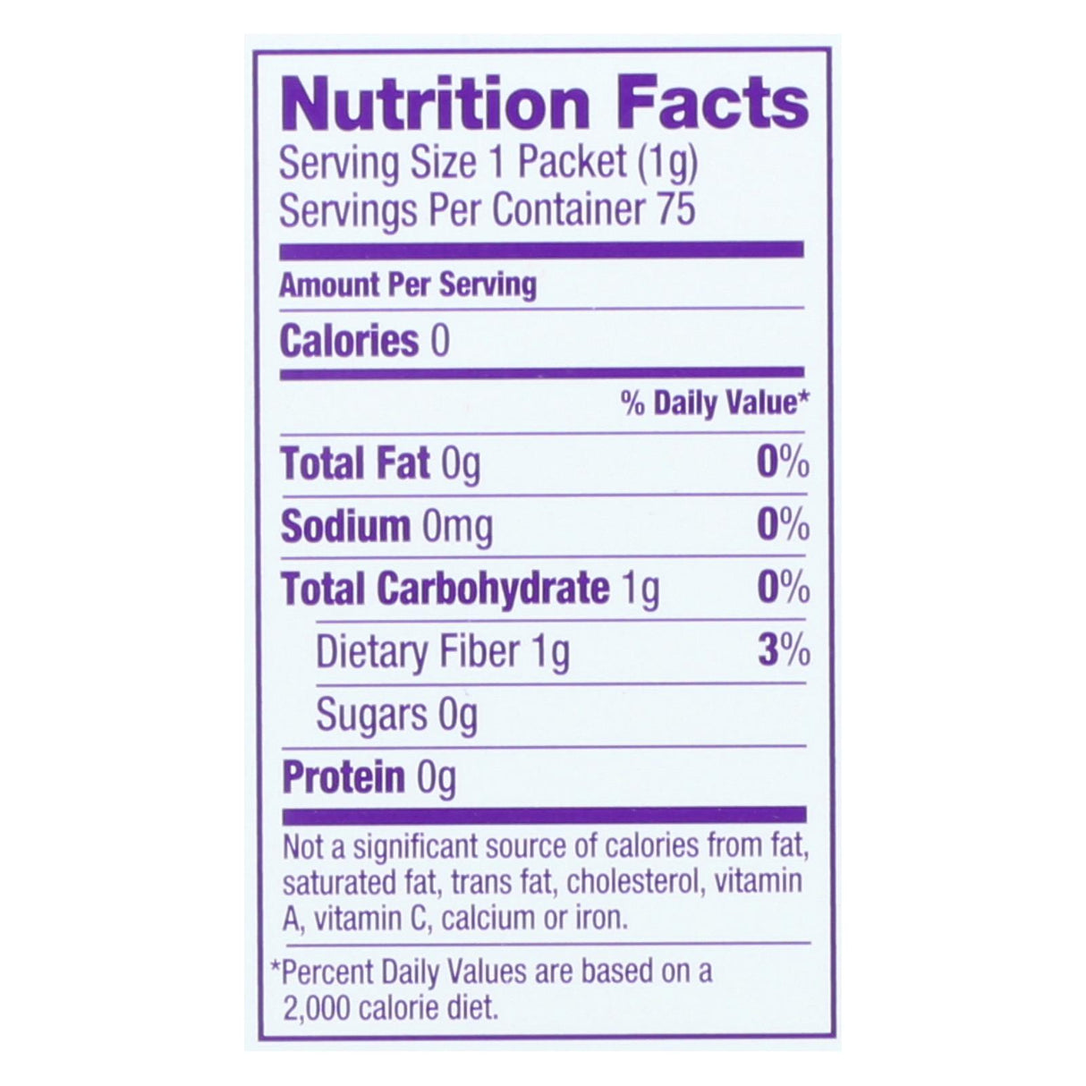 Wholesome Organic Zero Calorie Stevia Sweetener (Pack of 6 - 75 Count) - Cozy Farm