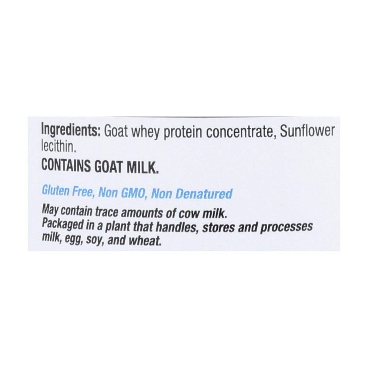 Tera's Whey Protein (12 Oz) - Goat Plain Unsweetened - Cozy Farm