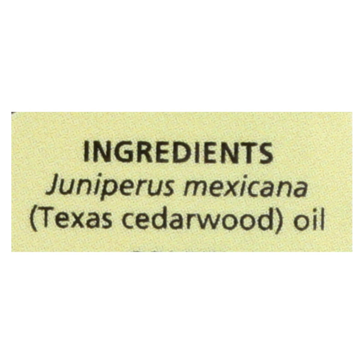 Aura Cacia Cedarwood Texas Essential Oil (0.5 Oz.) - Cozy Farm