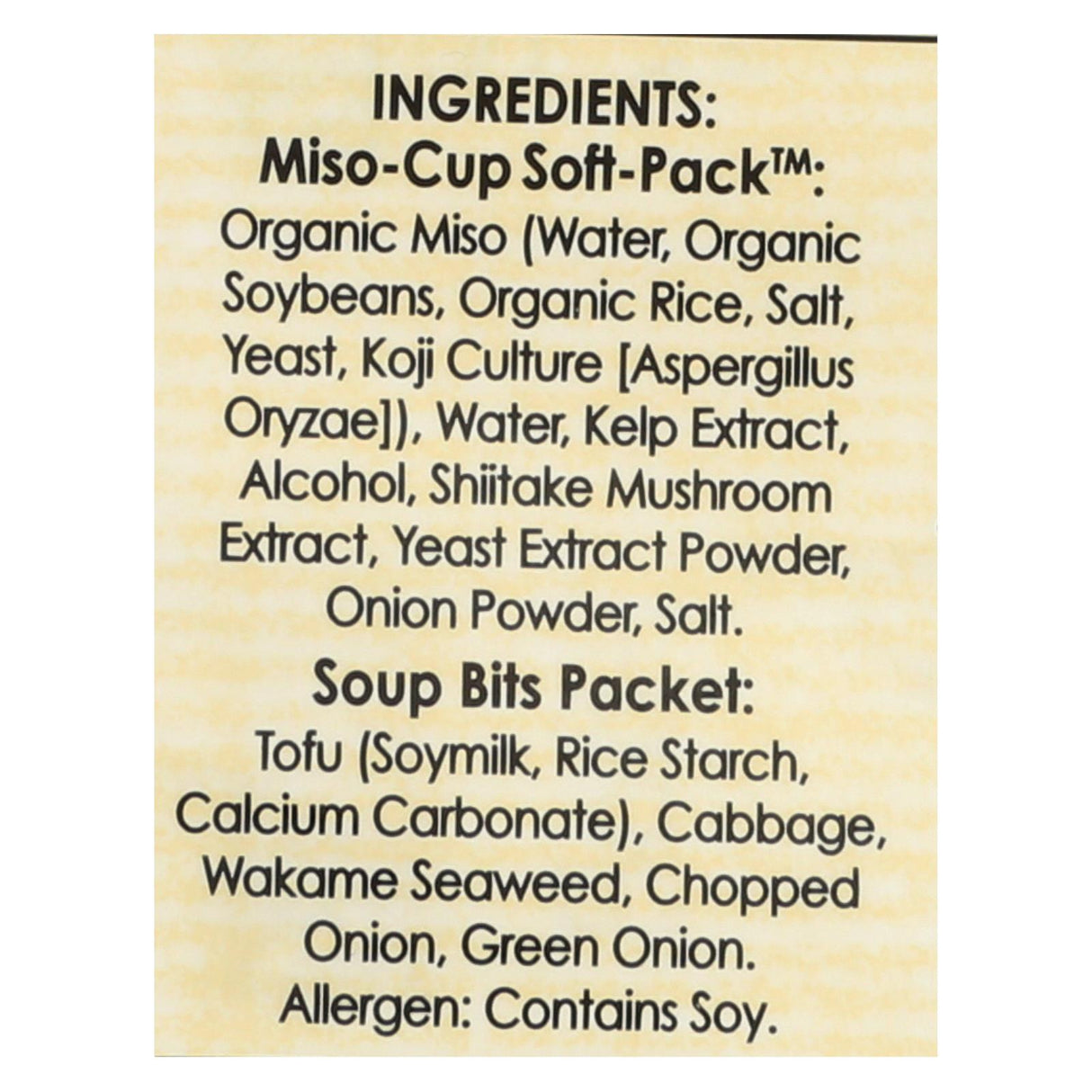 Edward and Sons Japanese Restaurant Style Miso Cup Soup (Pack of 6 - 2.9 Oz.) - Cozy Farm