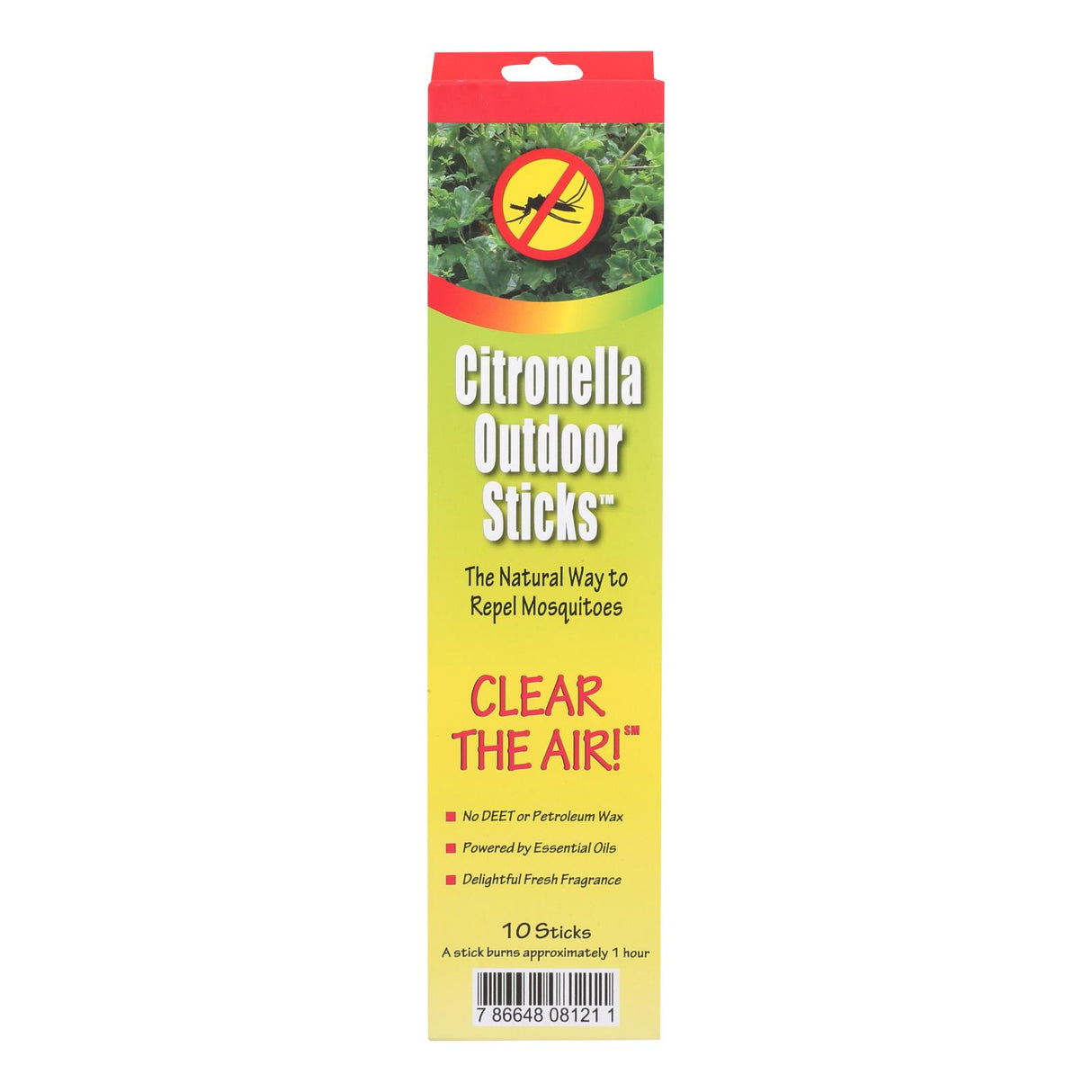 Neem Aura Naturals Outdoor Citronella Sticks, 10 Pack - Cozy Farm