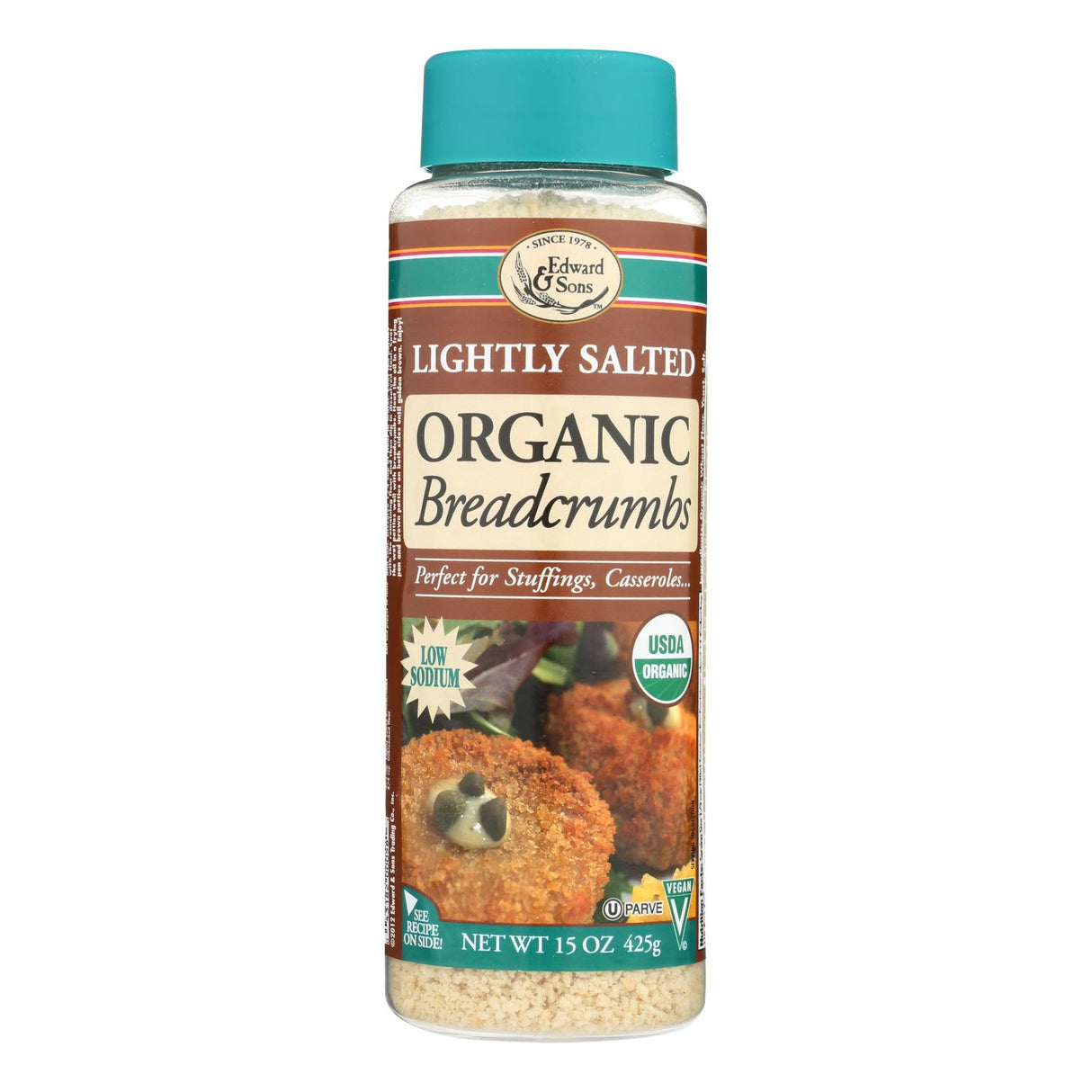 Edward And Sons Organic Breadcrumbs - Pack of 6 | 15 Oz. Lightly Salted - Cozy Farm