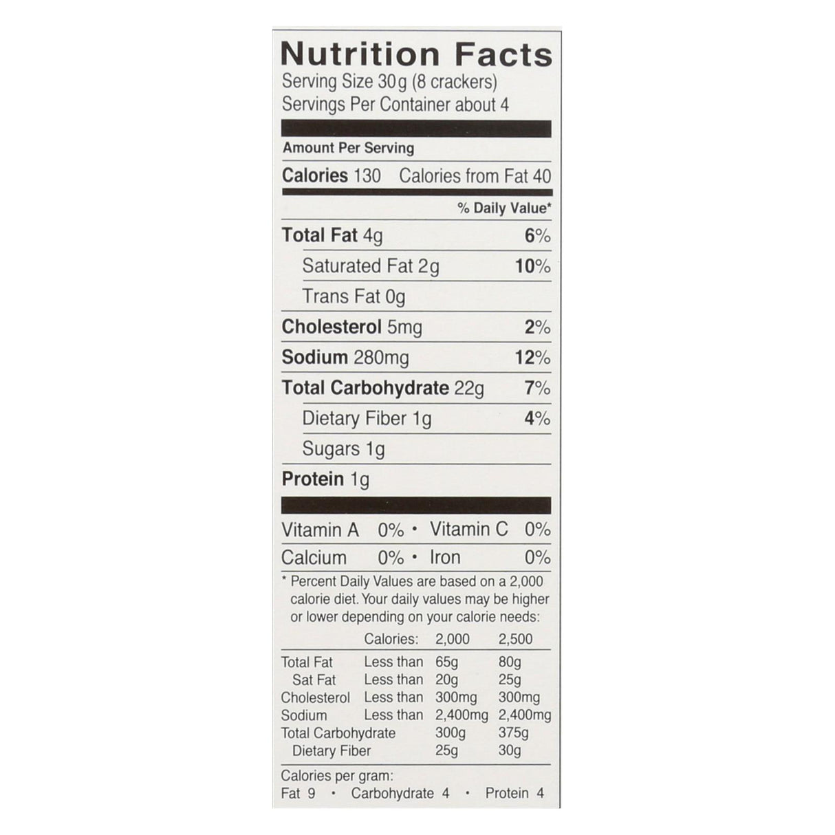 Glutino Cheddar Crackers, 6 Pack, 4.4 Oz. - Cozy Farm