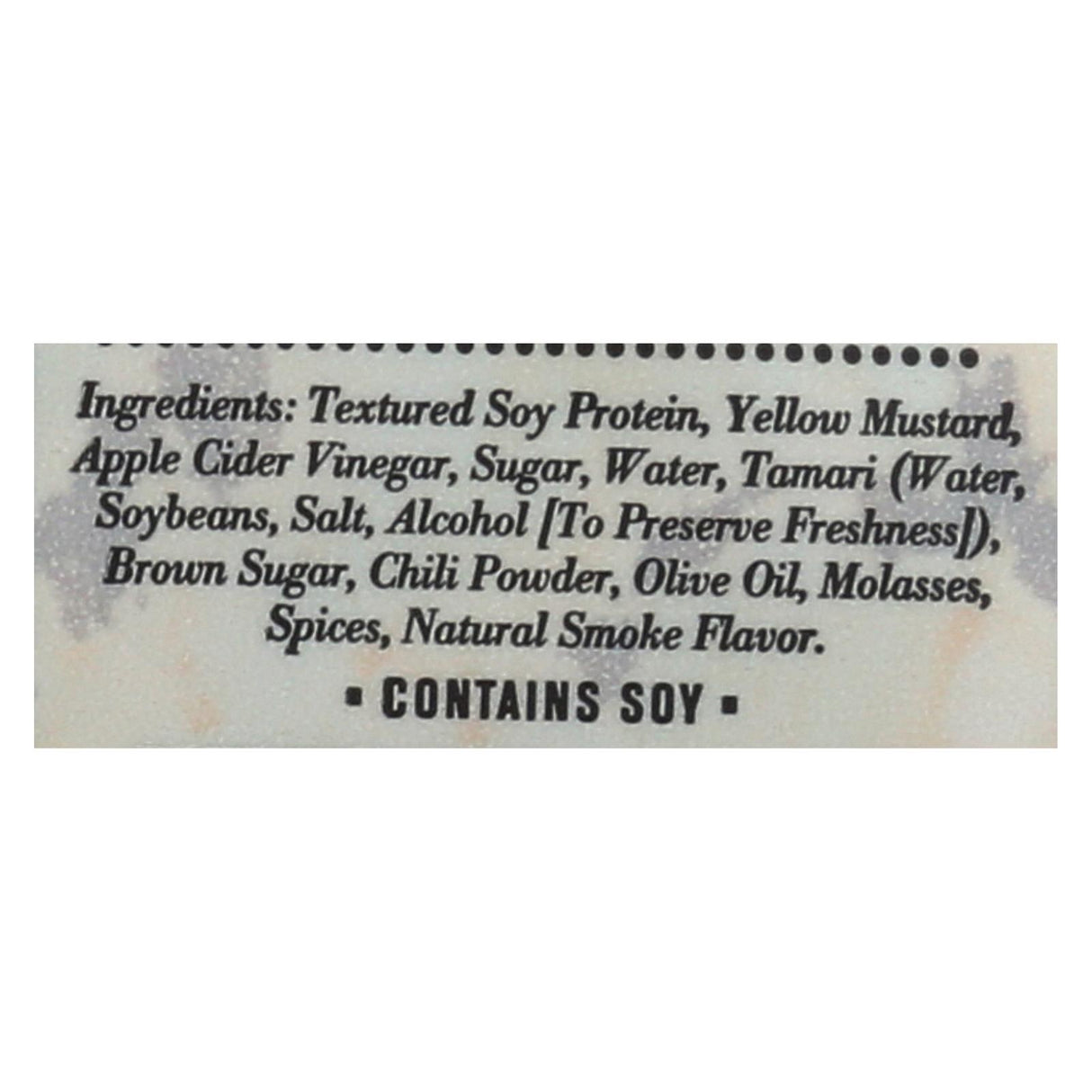 Louisville Vegan Jerky: Carolina BBQ Flavor, 10-Pack, 3 oz - Cozy Farm