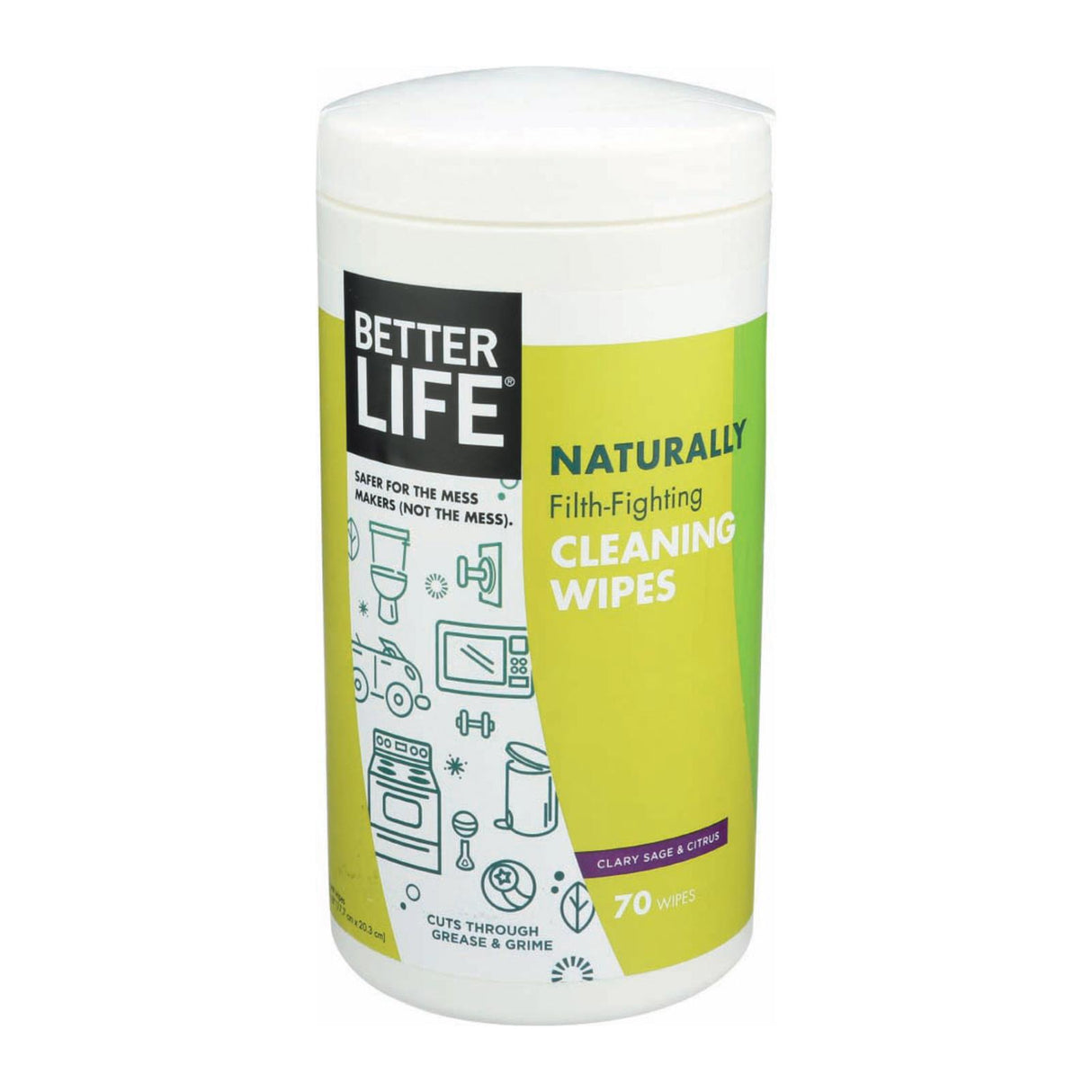 Better Life Naturally Filth-Fighting Cleaning Wipes - 70 Count, Pack of 6 - Cozy Farm