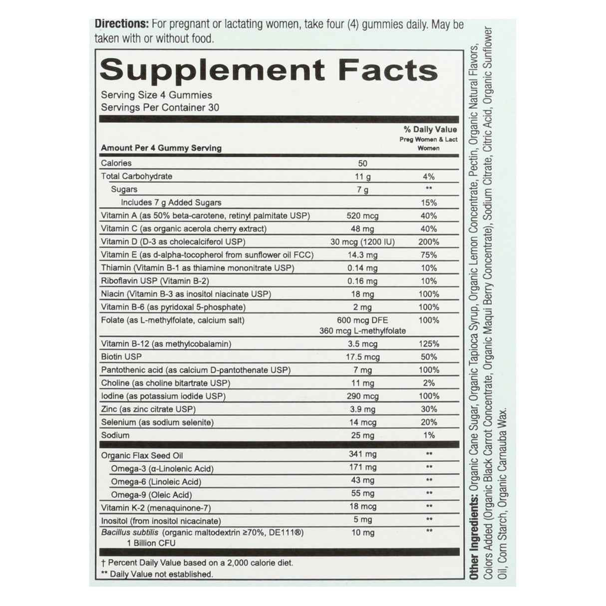 Smartypants Prenatal Gummy Multivitamin - Iron Free, DHA & Folate - 120 Count - Cozy Farm