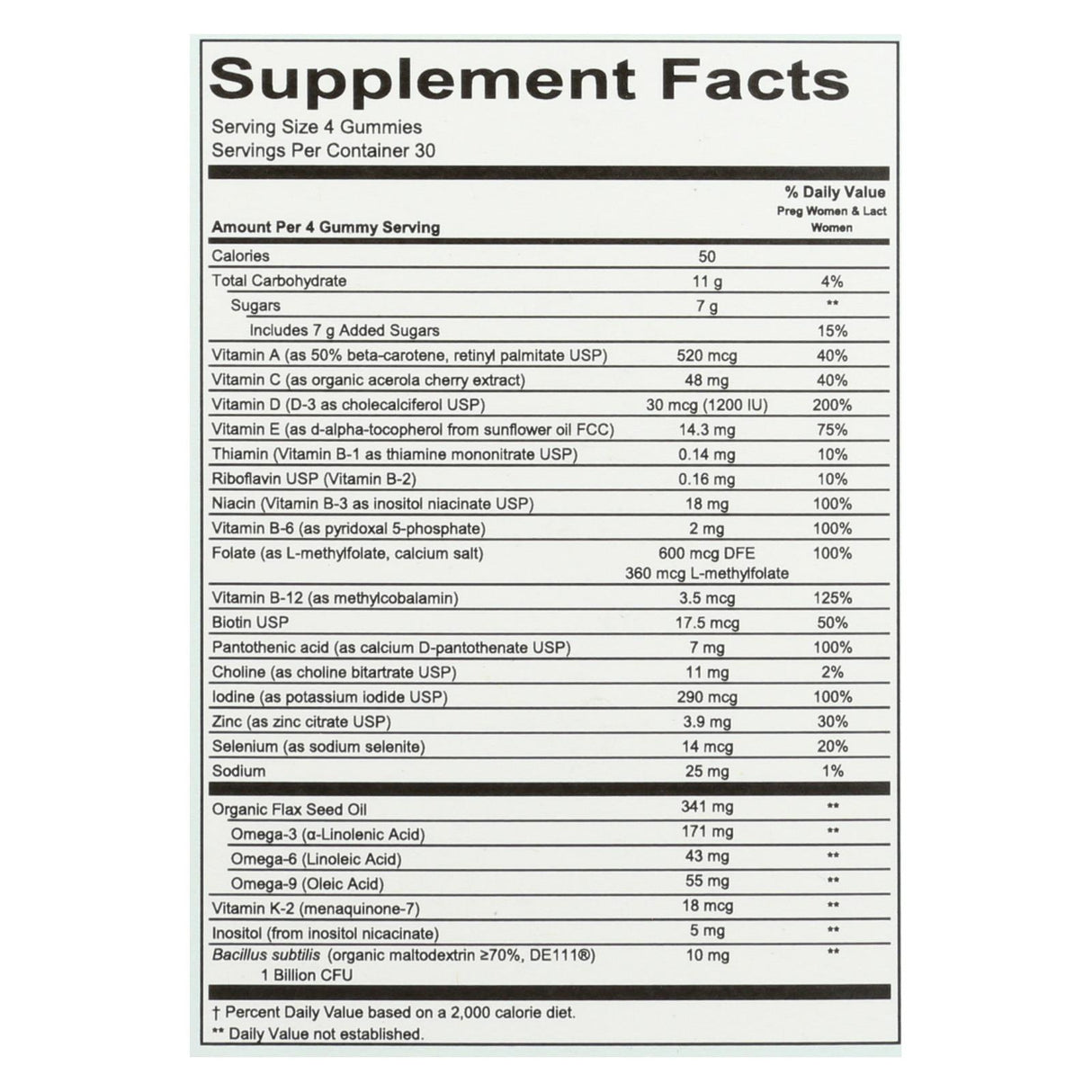 Smartypants Prenatal Gummy Multivitamin - Iron Free, DHA & Folate - 120 Count - Cozy Farm