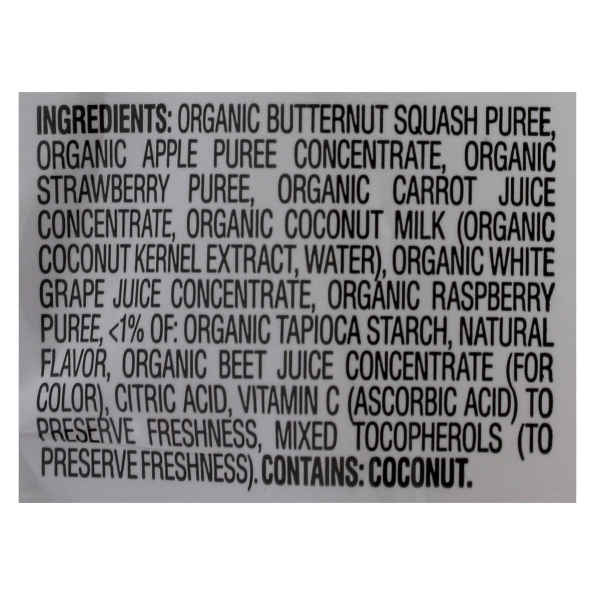 Happy Creamies Organic Snacks - Strawberry and Raspberries (Pack of 8, 1 Oz.) - Cozy Farm