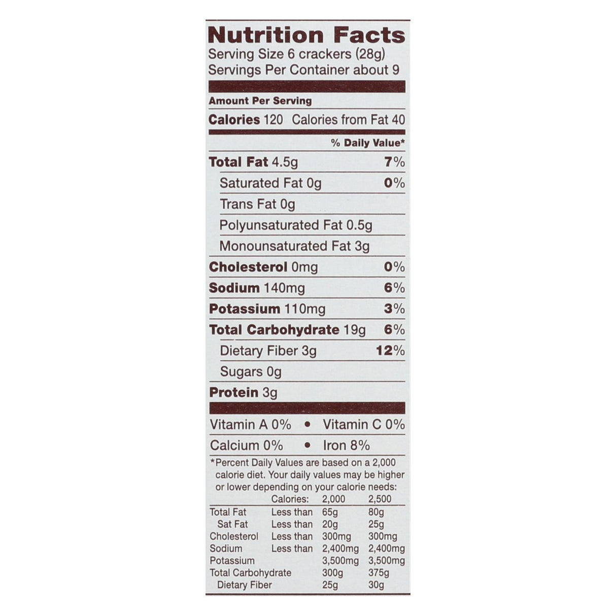 Back To Nature Harvest Whole Wheat Crackers: 8.5 Oz. (Pack of 12), Made with Whole Wheat, Safflower Oil & Sea Salt - Cozy Farm