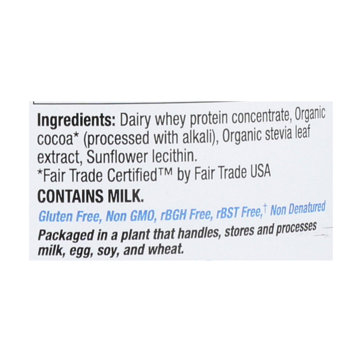 Tera's Whey Protein - RbGH-Free, Fair Trade Dark Chocolate (12 Oz) - Cozy Farm