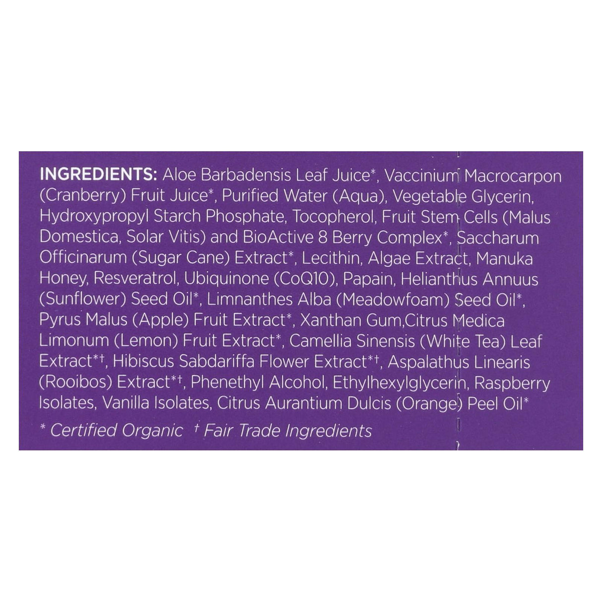 Andalou Naturals Instant Age-Defying Face Mask 8 Berry Fruit Enzyme (6 - 0.28 oz Units) - Cozy Farm