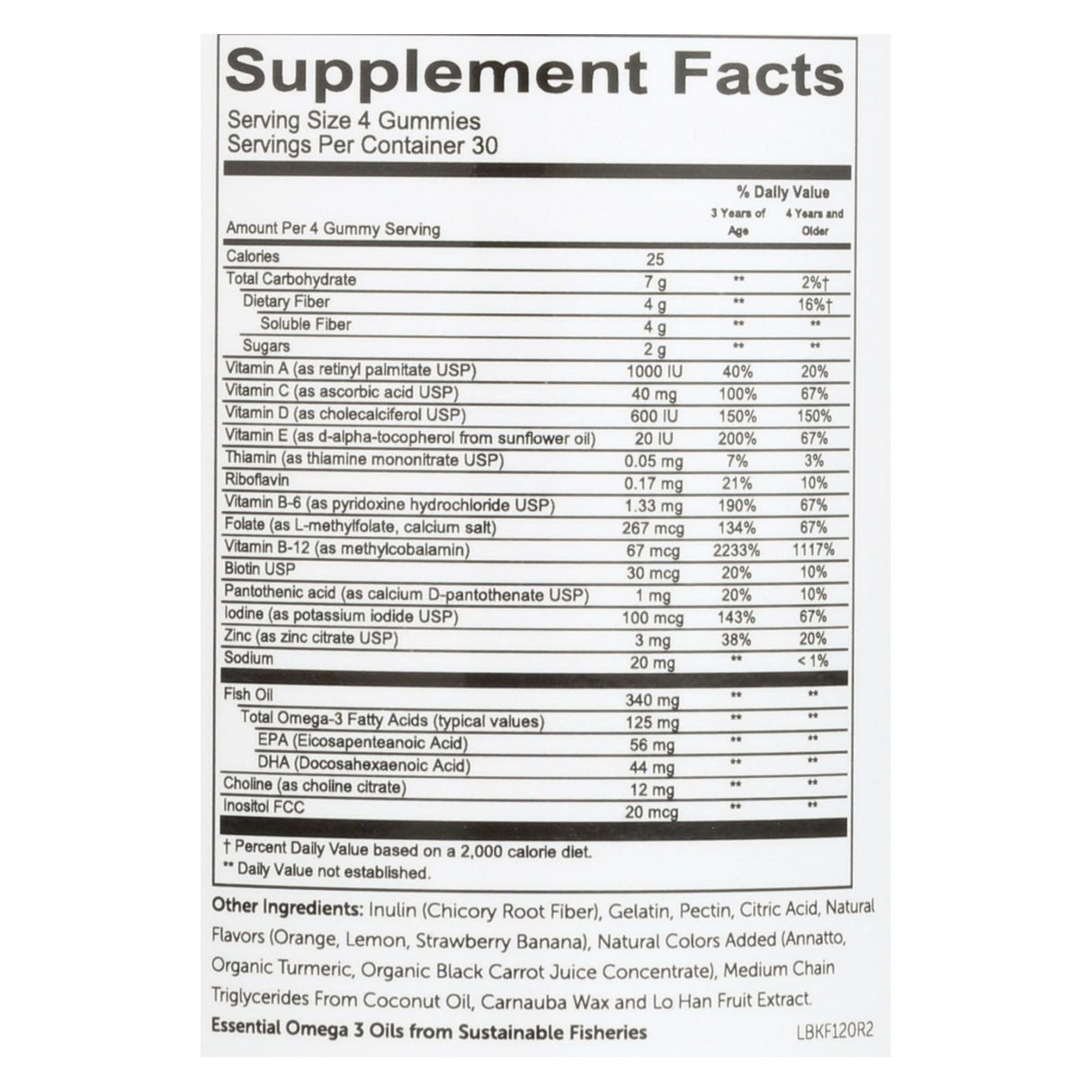 Smartypants Kids Complete Multivitamin & Fiber Gummies (120 Count) - Cozy Farm