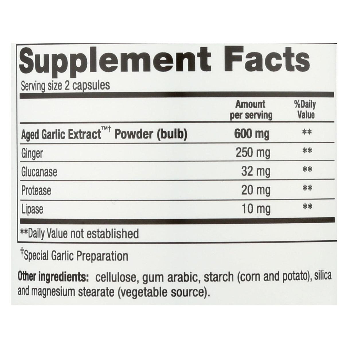 Kyolic Aged Garlic Extract Candida Cleanse & Digestion Support, 200 Vegetarian Capsules - Cozy Farm