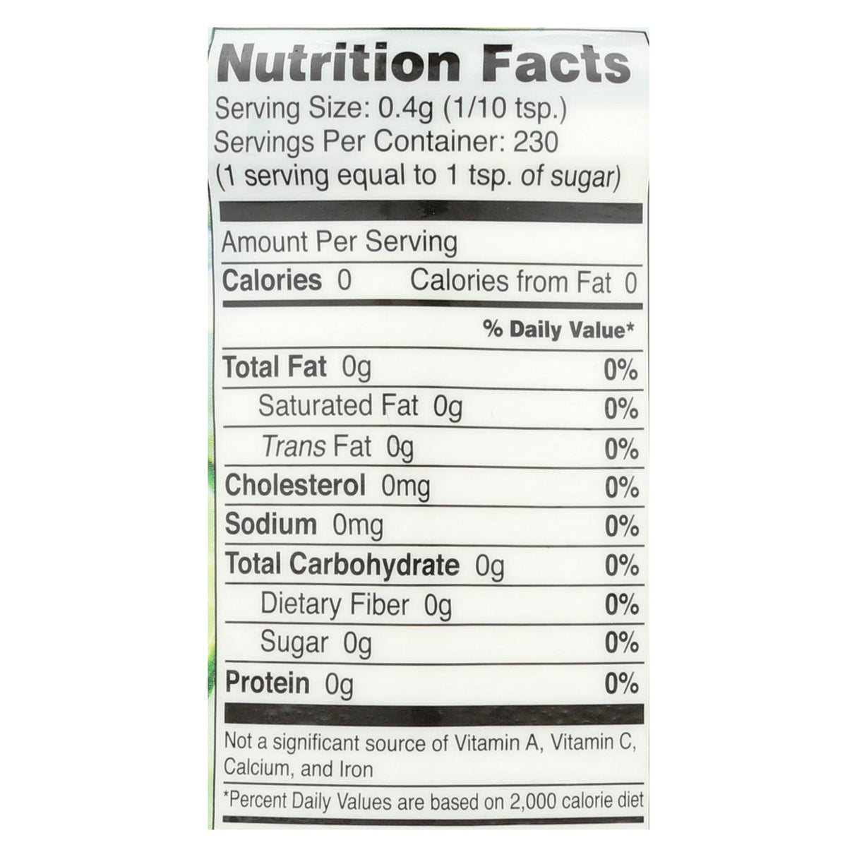 Sweet Leaf Organic Calorie-Free Stevia Sweetener, 3.2 Oz. - Cozy Farm