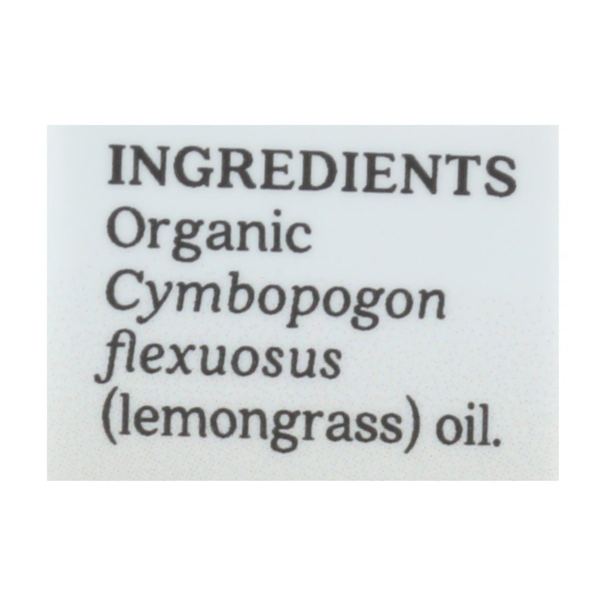 Aura Cacia Organic Lemongrass Essential Oil - .25 Oz. - Cozy Farm