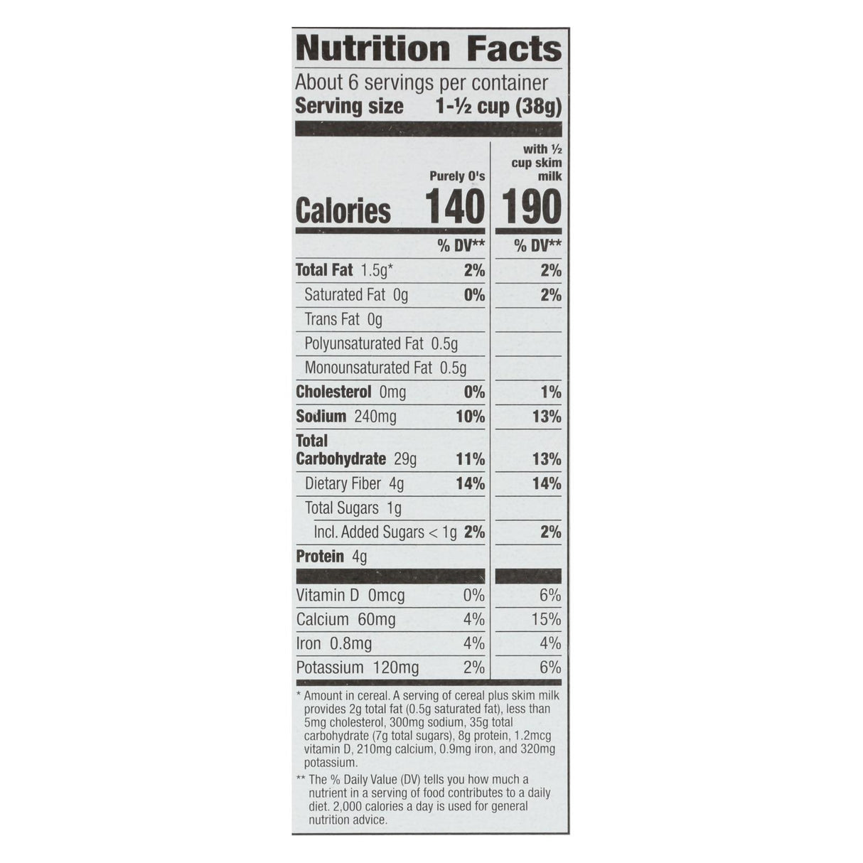 Cascadian Farm Purely O's Cereal (Pack of 12 - 8.6 oz) - Cozy Farm