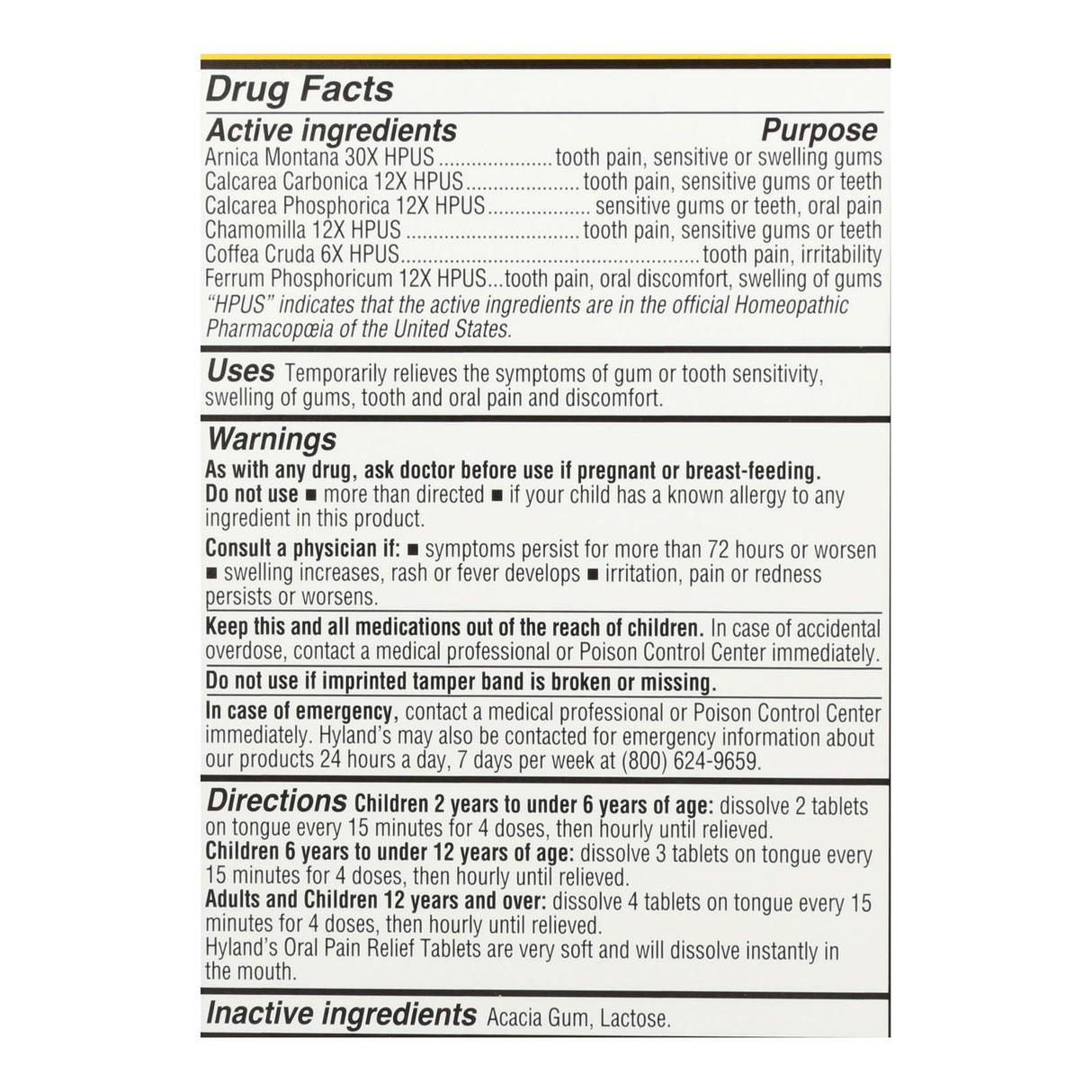 Hyland's 4Kids Pain Relief Tablets 125ct - Cozy Farm