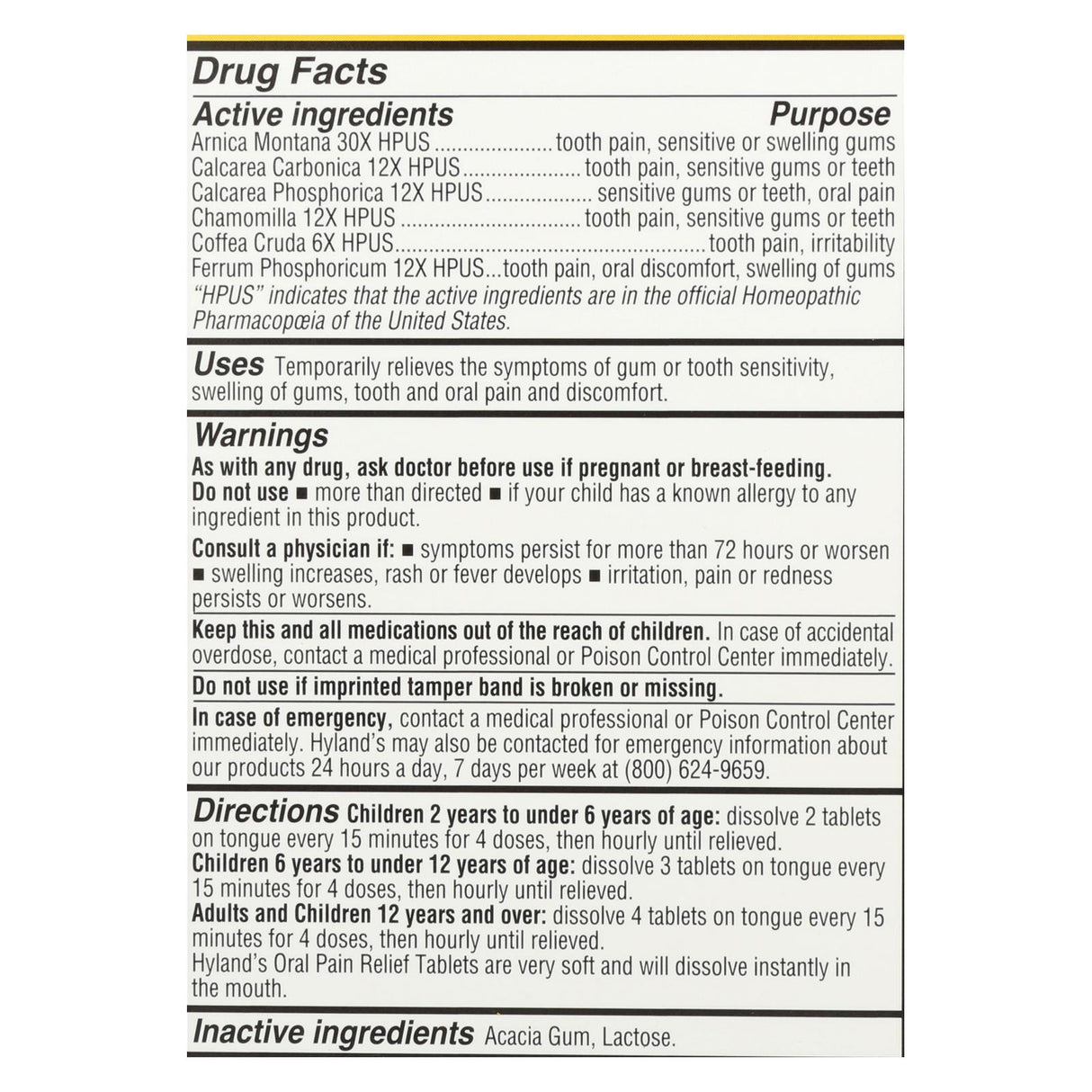 Hyland's 4Kids Pain Relief Tablets 125ct - Cozy Farm