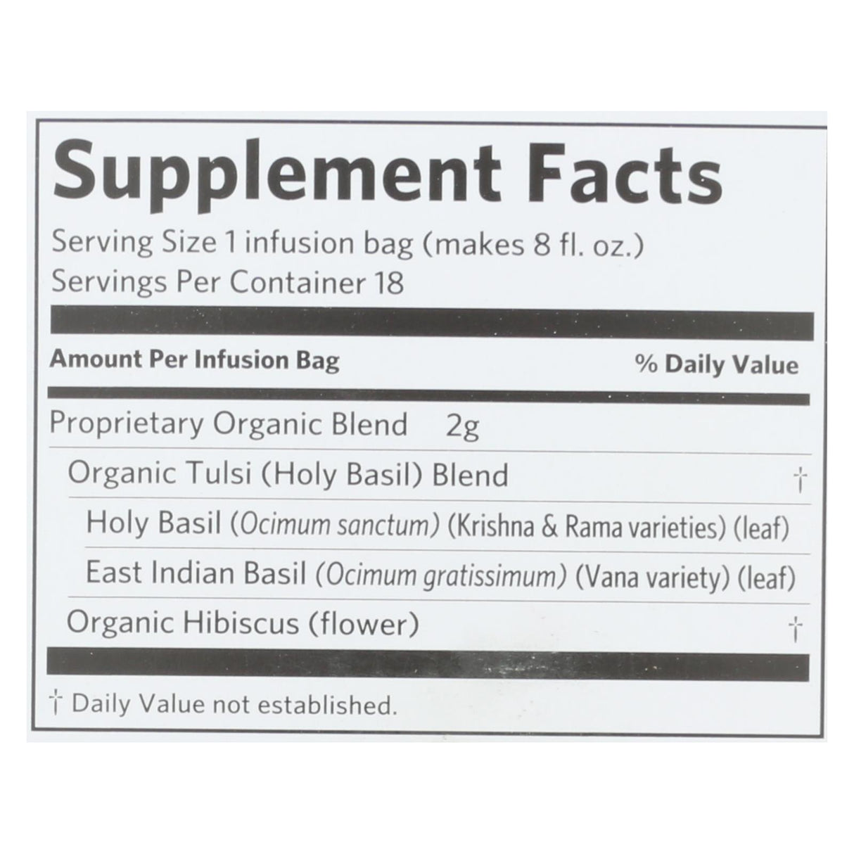 Organic India Tulsi Hibiscus Tea, Relaxing & Refreshing Herbal Supplement, 6 Packs of 18 Tea Bags - Cozy Farm