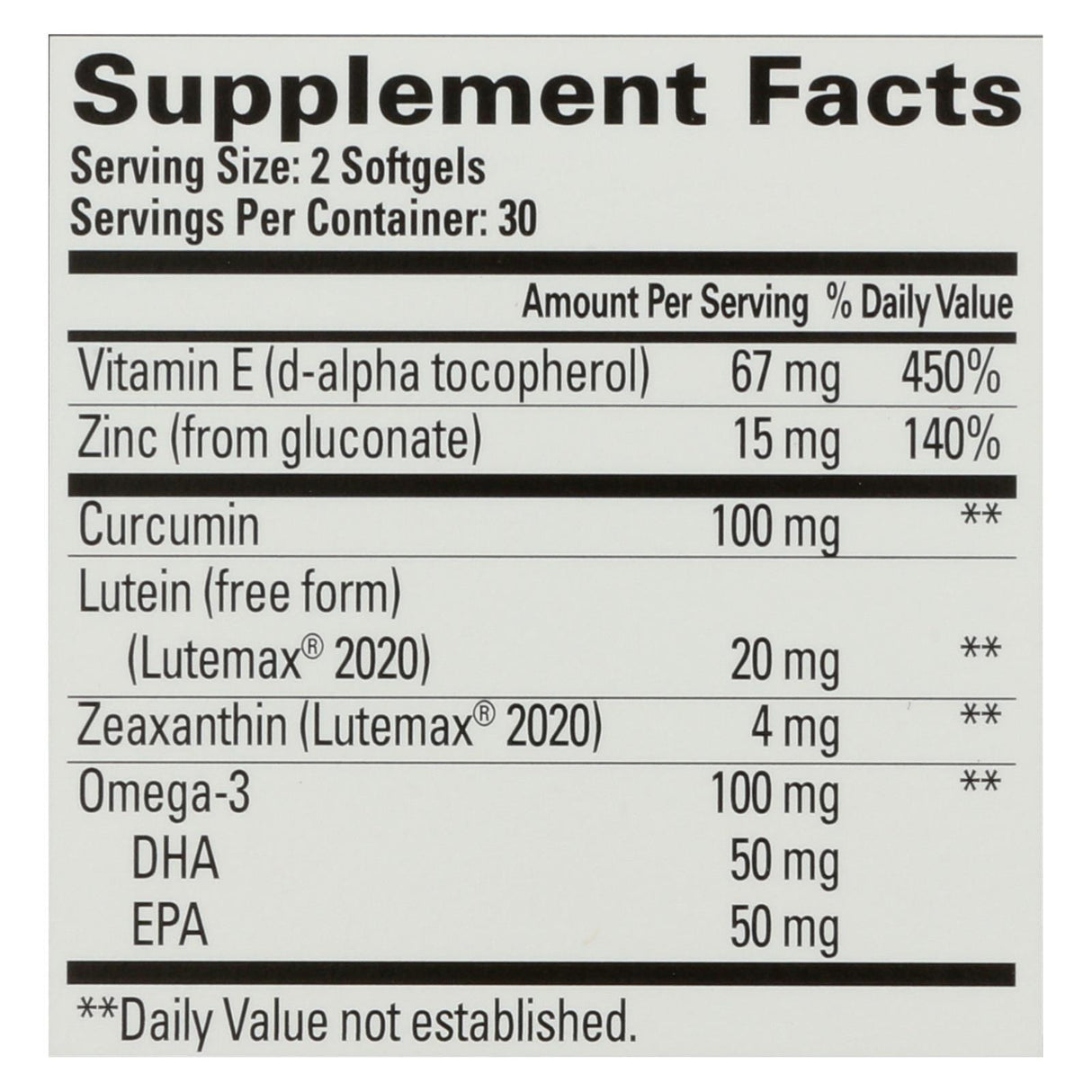 Blue Eye Health Softgels by Quantum Research (Pack of 60) - Cozy Farm