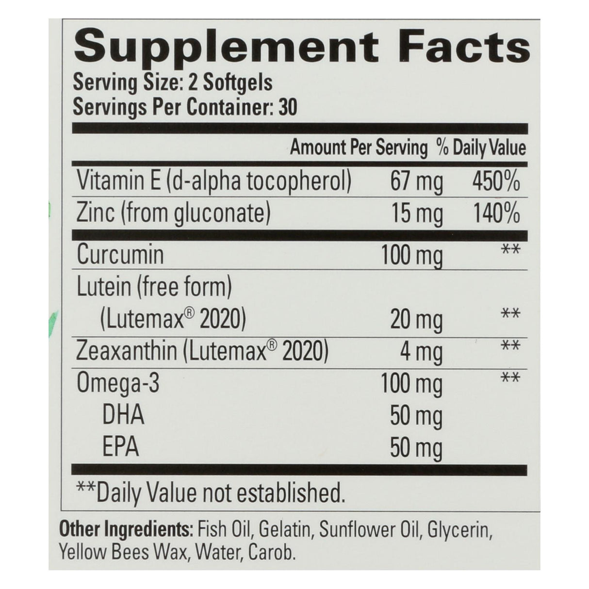 Blue Eye Health Softgels by Quantum Research (Pack of 60) - Cozy Farm