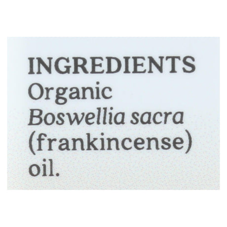 Aura Cacia Organic Frankincense Essential Oil, .25 Fl Oz - Cozy Farm 