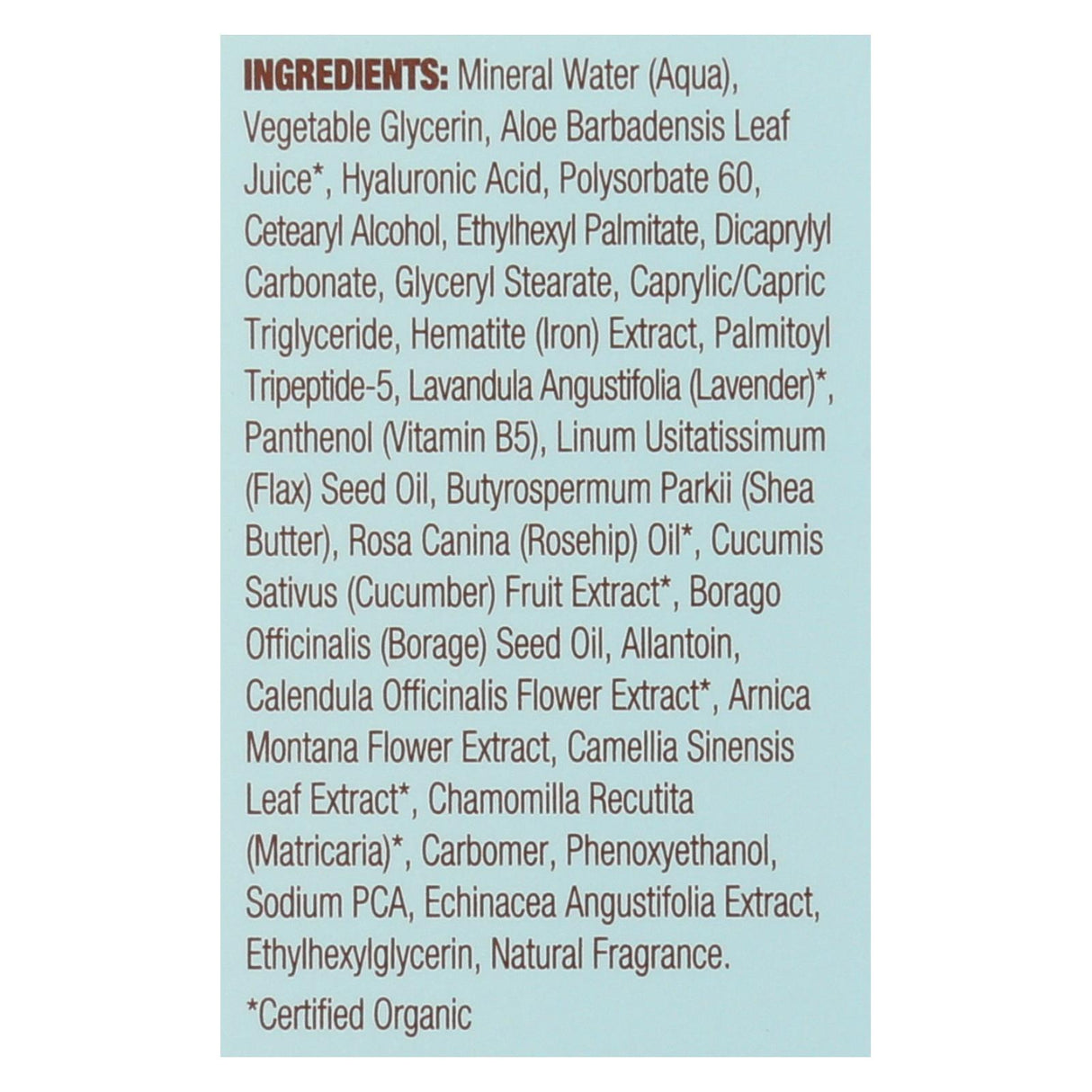 Mineral Fusion Intense Hydration Facial Cream, 3.4 oz - Cozy Farm